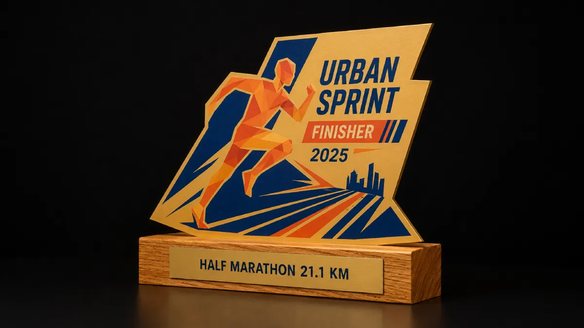 Halbmarathon-Trophäen für Laufveranstaltungen